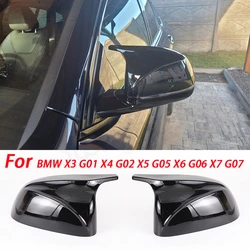 M look capa de espelho de fibra de carbono para bmw x3 g01 ix3 x4 g02 x5 g05 x6 g06 x7 g07 g08 tampa retrovisora de porta lateral 2018 2019-2023