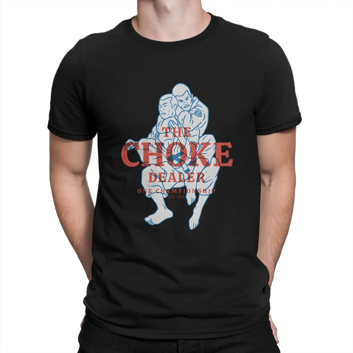 The Choke Dealer T-Shirts Men ONE Championship Crazy Pure Cotton Tees O Neck Short Sleeve T Shirts Gift Idea Clothes