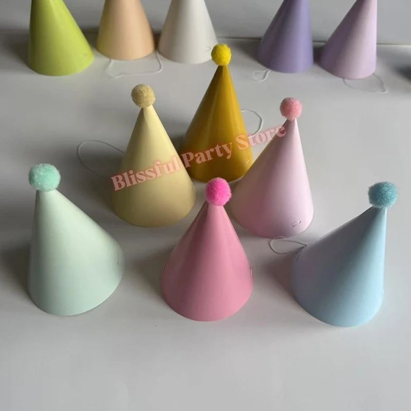 Bunte Geburtstagsparty-Hüte Makronen-förmiger Hut Geeignet für Geburtstag und Party Erwachsene Kinder Jubiläumsdekoration Zubehör – Detail 9