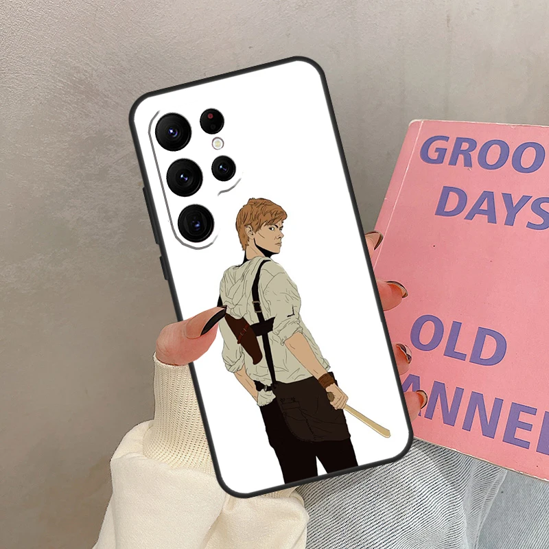 نيوت يقتبس المتاهة عداء الحال بالنسبة لسامسونج غالاكسي S24 الترا S20 S21 S22 S23 S25 الترا S9 S10 زائد S25 FE غطاء كوكه