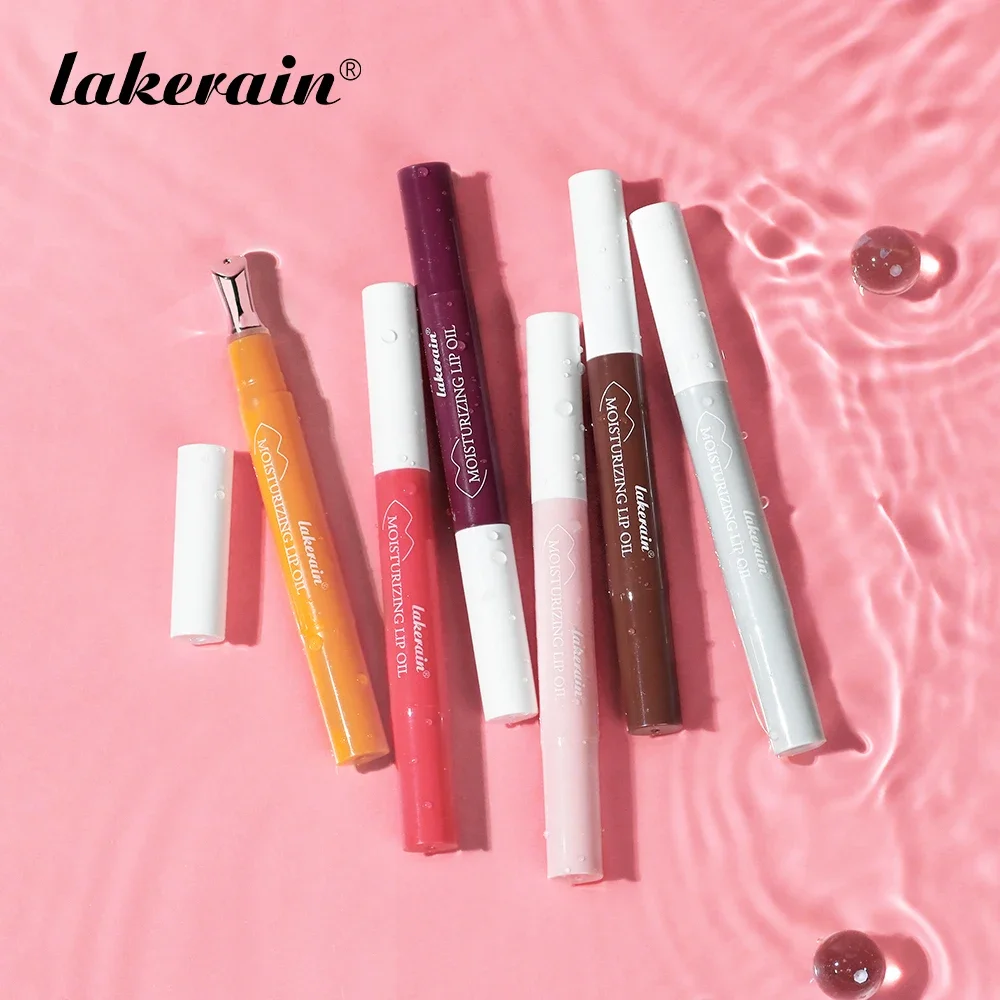 lakerain6 zestaw esencji do ust w kolorze trwałej nawilżającej, lekkiej linii ust nawilżającej, nawilżającej balsam do ust o zapachu miodowej róży