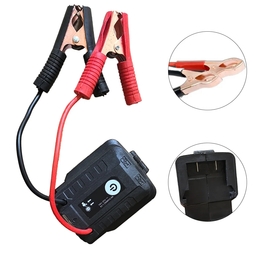 Charger Starter Car Boost Cable Anti-corrosion Easy To Use Made Of ABS Practical Design For Most Cars Black Red