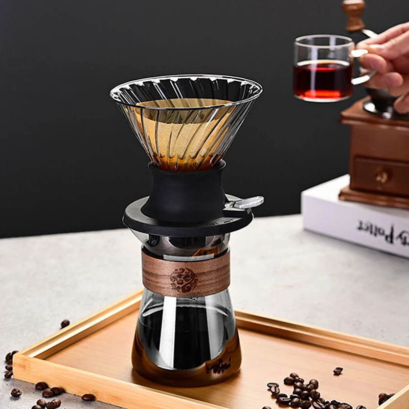 Immersion Coffee Dripper Switch Pour Over Dripper Immersion Dripper Switch Coffee Maker Glass Coffee Filters V02 Set