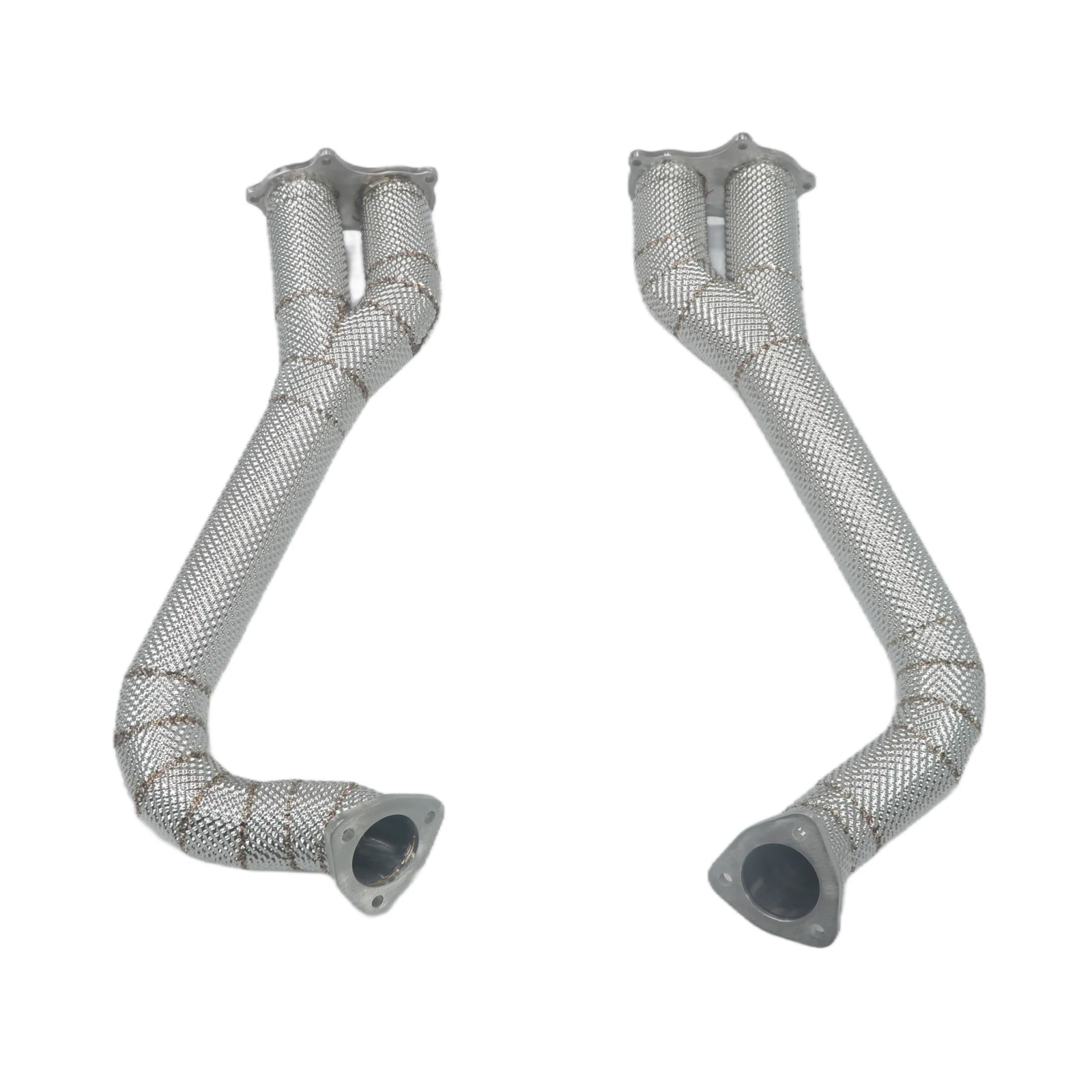 High Performance exhaust straight header downpipe For 718 GTS GT4 2020-2022 4.0L with Heat Shield Exhaust Downpipe