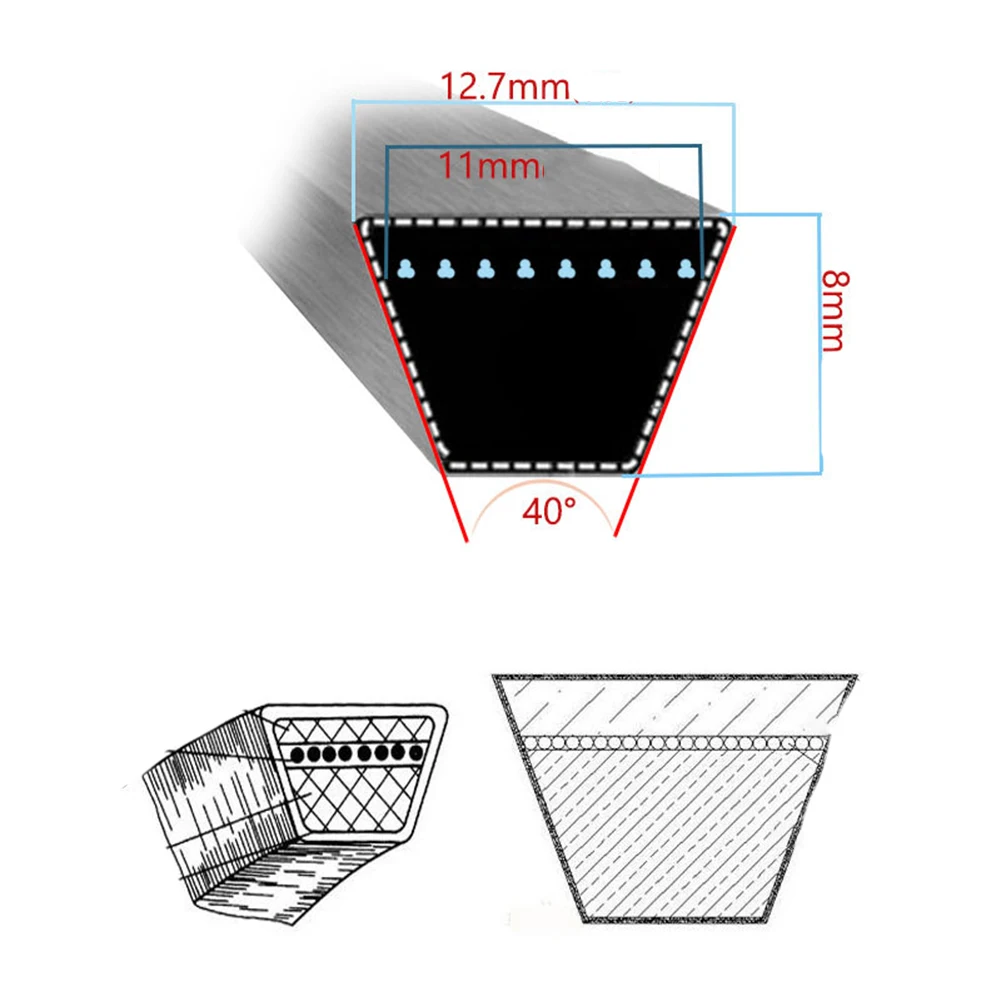 

Сменный приводной ремень 58 на 69 дюймов для газонокосилок, совместимый с моделями 75404001 95404001 для Hus578453619