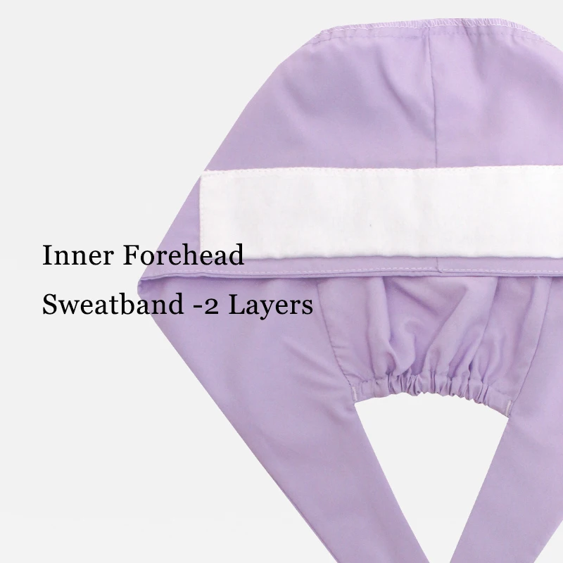 4 الموسم الدب المطبوعة النساء والرجال قبعات فرك قبعات العمل قابل للتعديل لينة طبيب الممرضات قبعات الشعر الطويل MSG-06