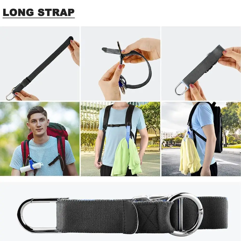 Black Luggage Strap Nylon Fixed Baggage Belt Adjustable Length Travel Accessories Suitcases Handbag Straps Travel Climbing