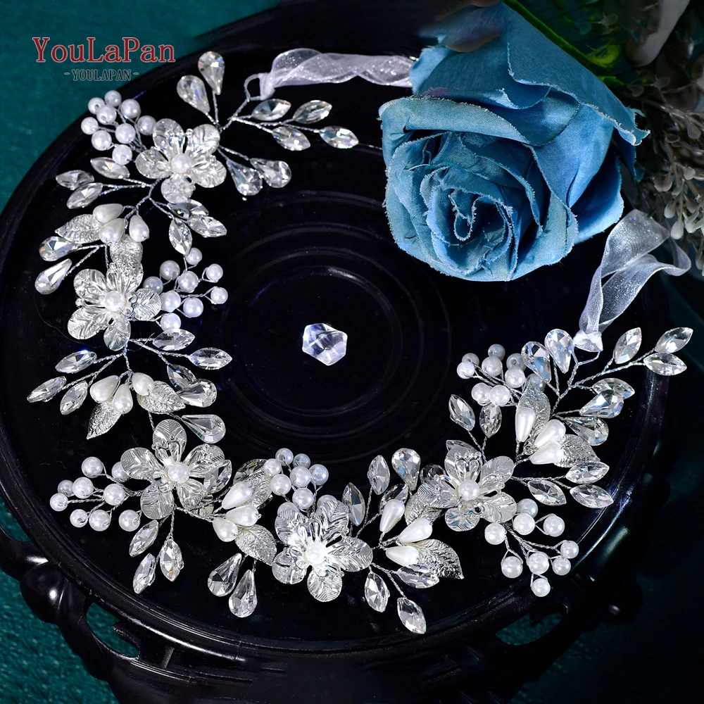 

YouLaPan Wedding Bridal Hair Accessories Shining Hair Jewelry Banquet Party Headband Bridesmaid Headdress Women Headwear HP897
