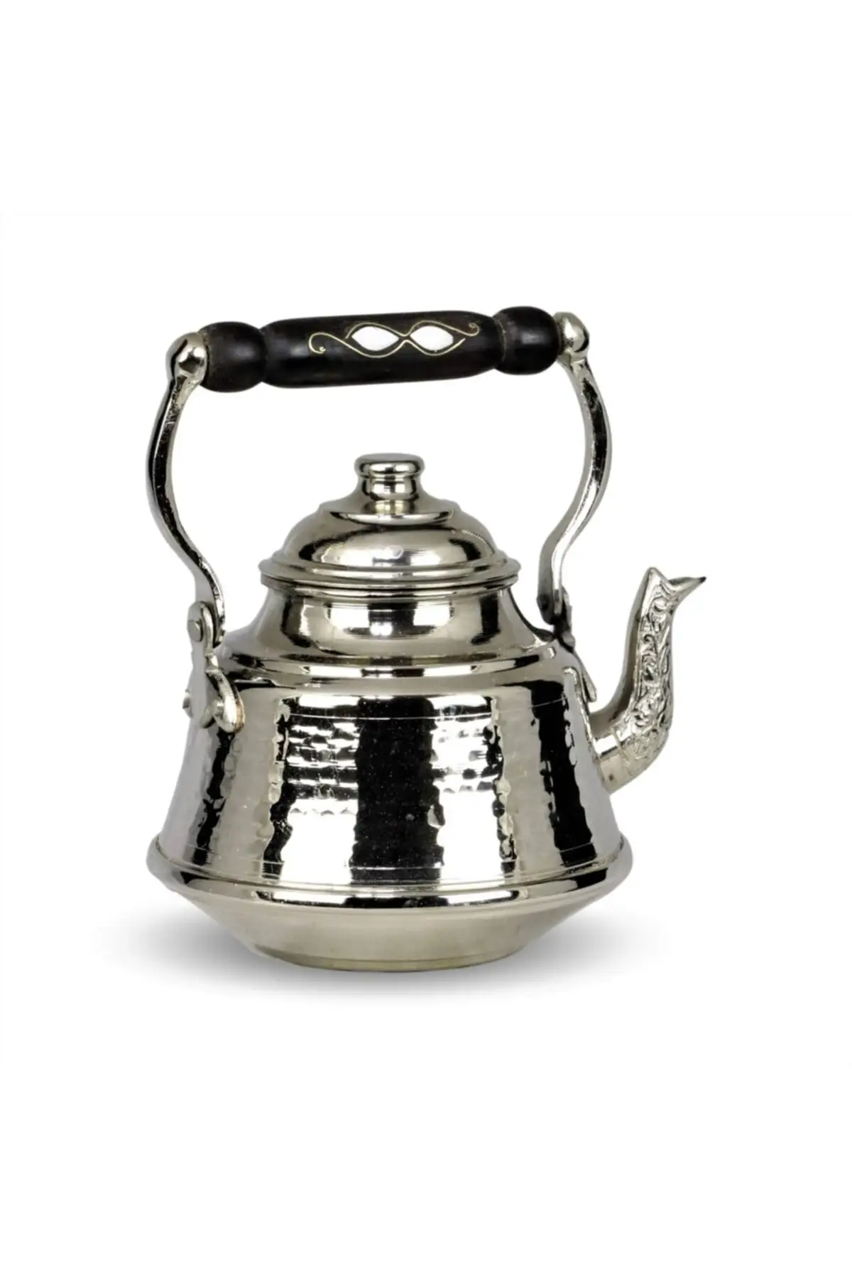 

DOLBOVI nickel plated tattoo medium size Ihlamur teapot 1 Mm thickness 1.3 Lt Cooper Tea Pots Handmade