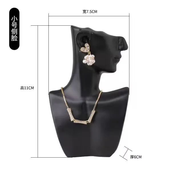 Necklace Jewelry Display Stand Necklace Display Props Luxury New Resin L/M/S Side Portrait Model Earrings