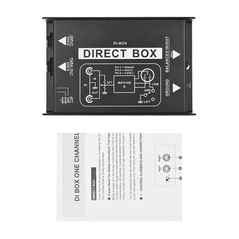 

Профессиональная одноканальная пассивная коробка для прямого впрыска DIRECT BOX