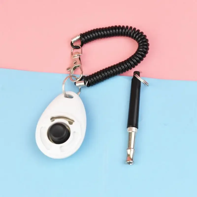 1 Piece Pet Cat Dog Training Clicker Pet Obedient Whistle Adjustable Wrist Strap Sound Key Chain Household Pet Supplies For dog