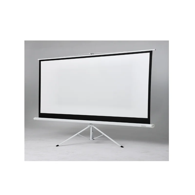 High Quality Black Projector Screen, Projector Screen 150 Inch ~60inch, Projector Screen Stand for School, Business view 2
