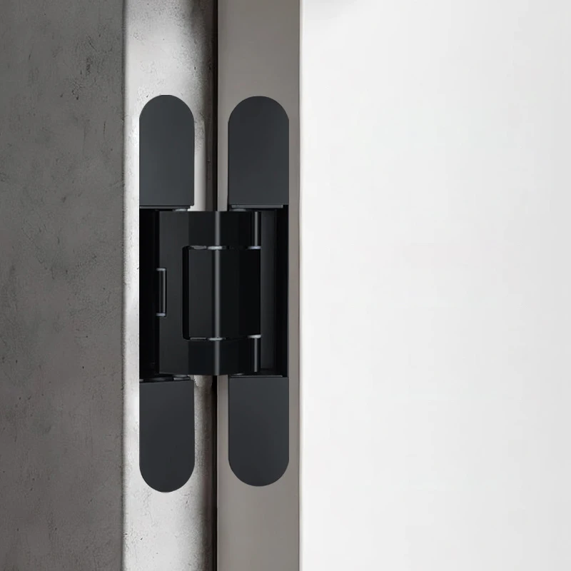 Folding Black Adjustable Secret 3D 180 Degree Wooden Cross Internal With Heavy Duty Hidden Invisible Concealed Entry Door Hinges