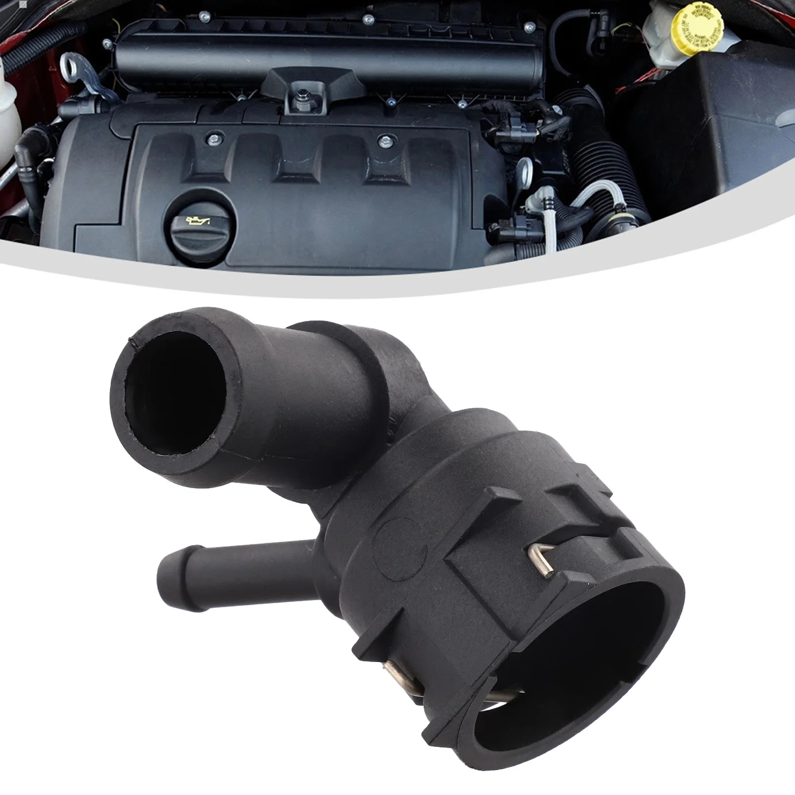 

Соединитель шланга охлаждающей жидкости радиатора автомобиля 1K0122291R для гольфа, MK6 2008-2012, для Jetta, A3, для Passat, Tiguan, MK7 2012-17