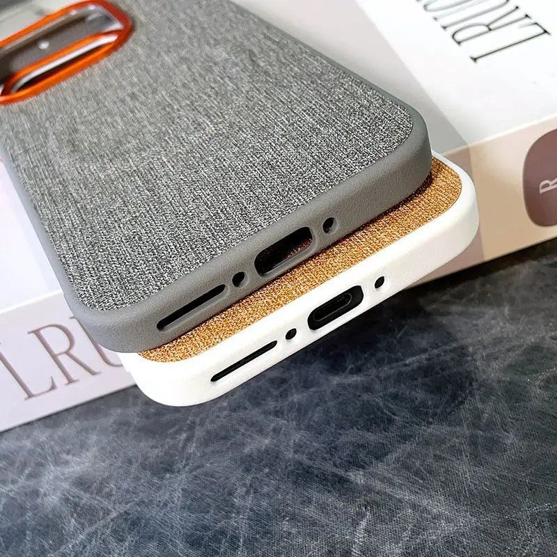 Etui na OnePlus 15 Luksusowe, z tkaniny PU, magnetyczne, z obsługą bezprzewodowego ładowania, ochronne etui na tył telefonu OnePlus 15 15R 13 13R — zdjęcie produktu 6