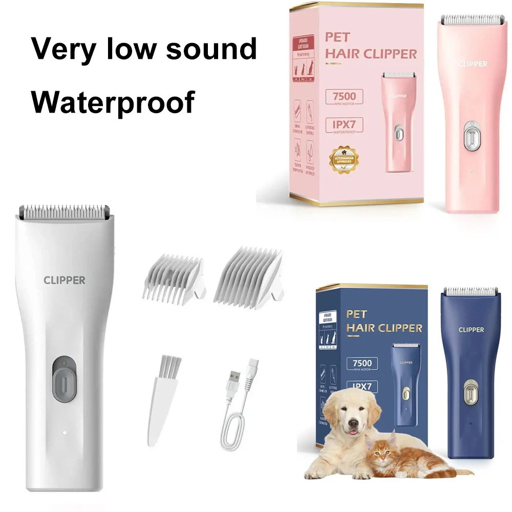 

New Hot Small Dog Hair Clipper Electric Grooming Trimmer For Pets USB Rechargeable Cat Shaver Animals Haircut Hine Waterproof