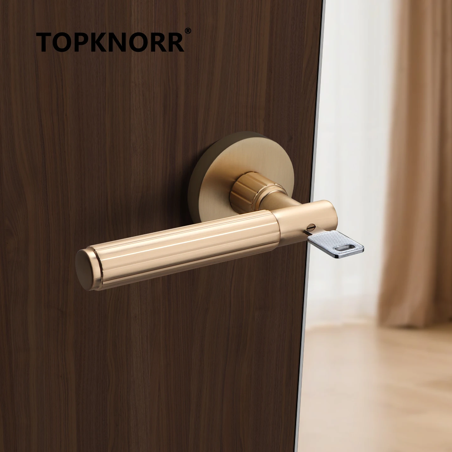 Home Bathroom Lock - Kunci Pintu Kayu Hitam untuk Kamar