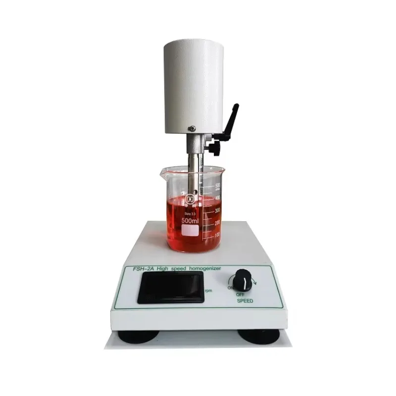 Little Capacity 1L White Laboratory High Speed Digital Overhead Emulsification Homogenizer 6000-18000rpm