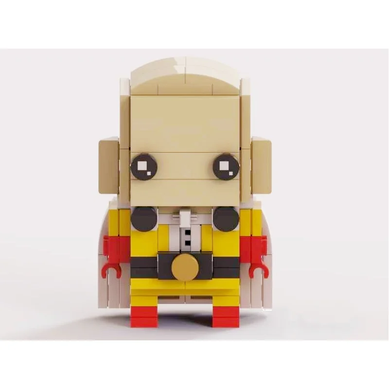 ABS Plastic ONE PUNCH MAN BRICKHEADZ Building Blocks Mini Action Figure Toys