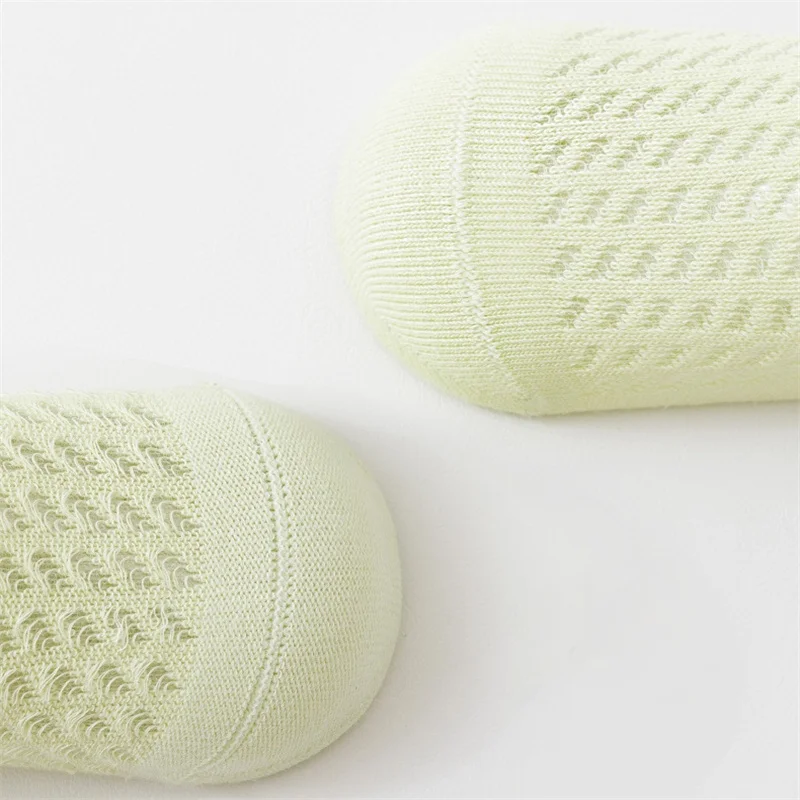 3 Paare/satz Kleinkind Baby Socken für Mädchen Jungen 0-5 Jahre Sommer Dünne Baumwolle Mesh Nette Kleidung Zubehör Neugeborenen ohne Knochen Kurze Socke