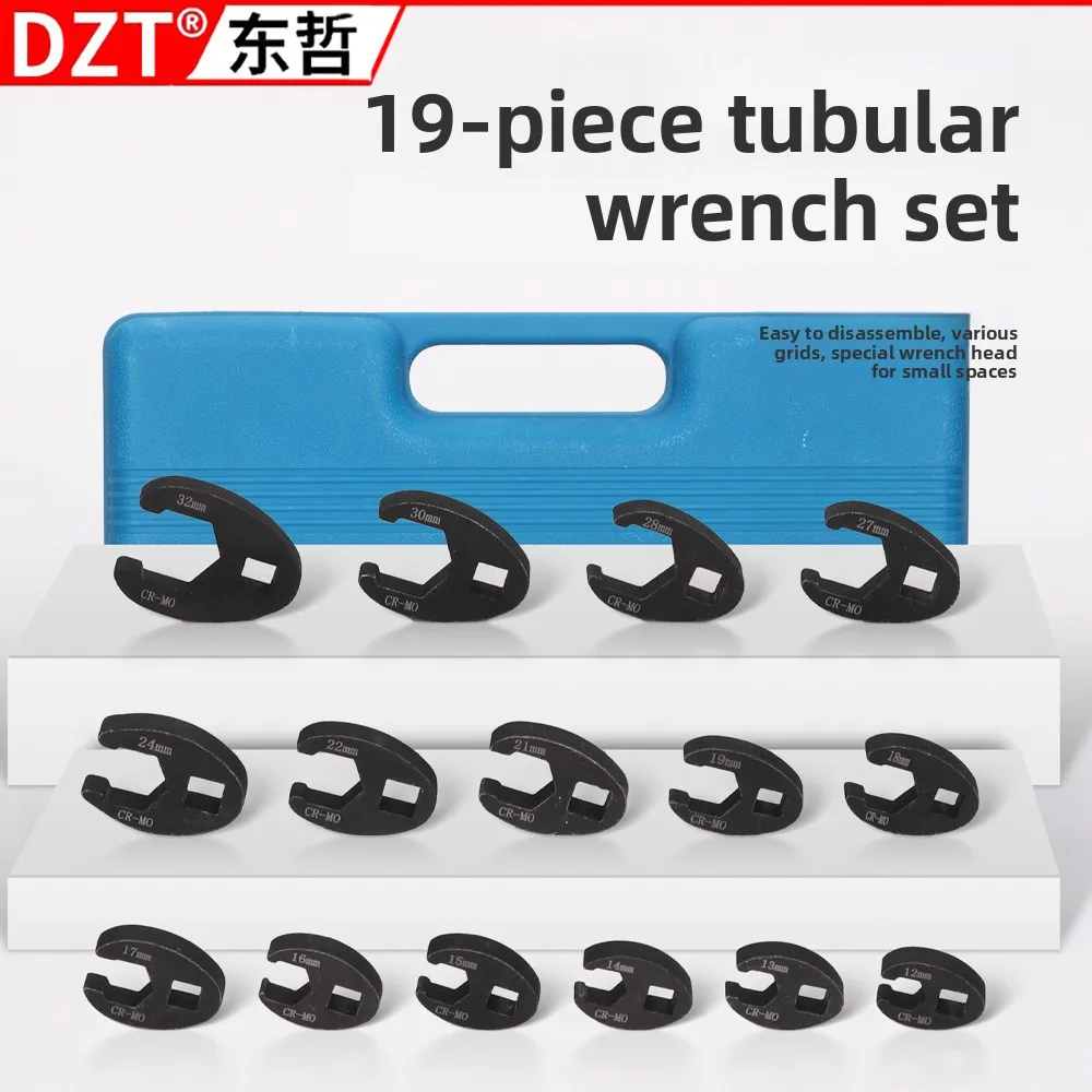 

Набор активных гаечных ключей из 19 предметов, 10-22 мм, метрический ключ с роговой головкой, 3/8 дюйма, открытый живой гаечный ключ, инструмент