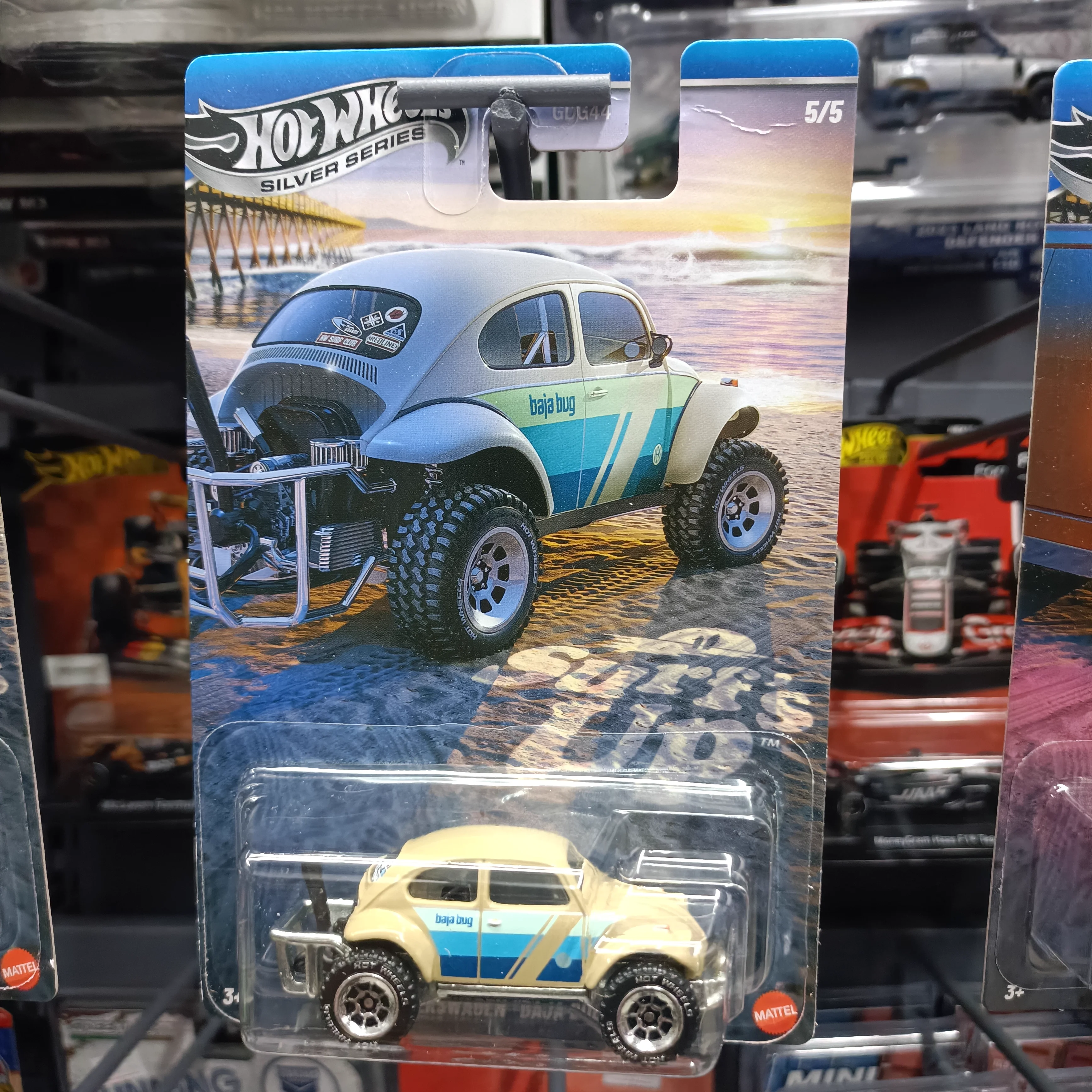 

Hot Wheels Cars Gdg44 Beach Surfing 77 Dodge Van 62chevy Пикап Surf Crate 1:64 Литая под давлением модель автомобиля Коллекция игрушек Подарок