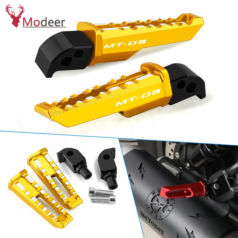 

For YAMAHA MT03 MT-07 MT 09 MT-10 Mt 03 MT07 MT-09 Mt10 Motorcycle CNC Aluminum Accessories Footrest Foot Peg Pedal