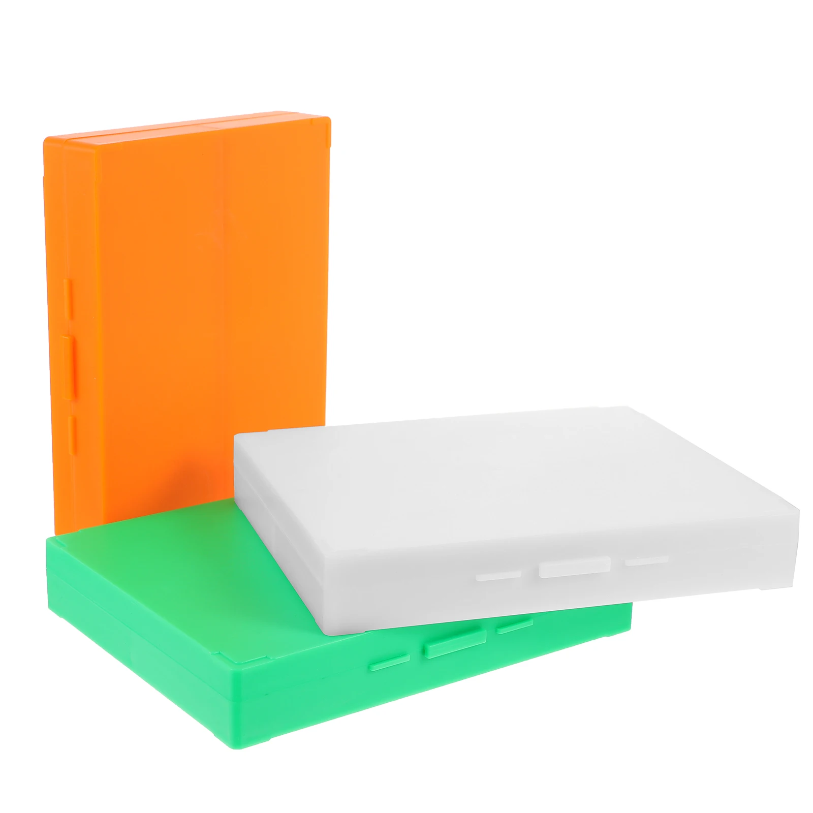 3 Buah Kotak Abs Tempat Penyimpanan Braket Casing Slide Mikroskop untuk Wadah Alat Penyimpanan Lab