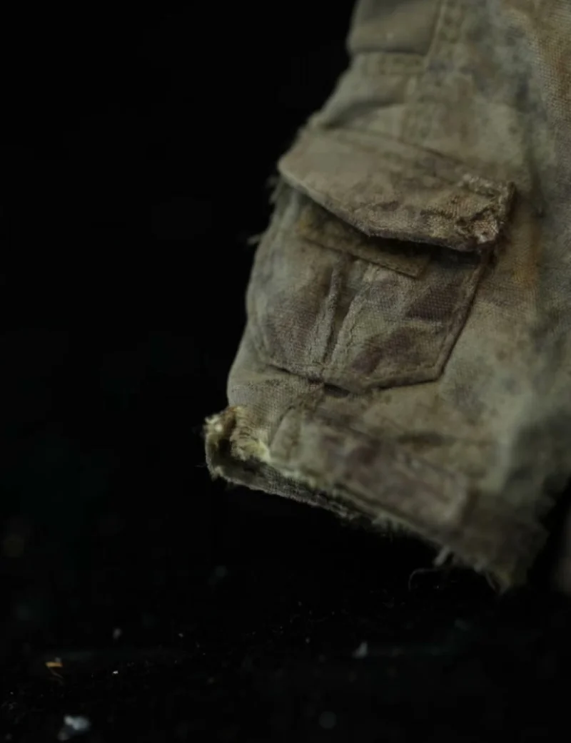 Modello di pantaloni da soldato in scala 1/6 per stile terreno esausto da 12''