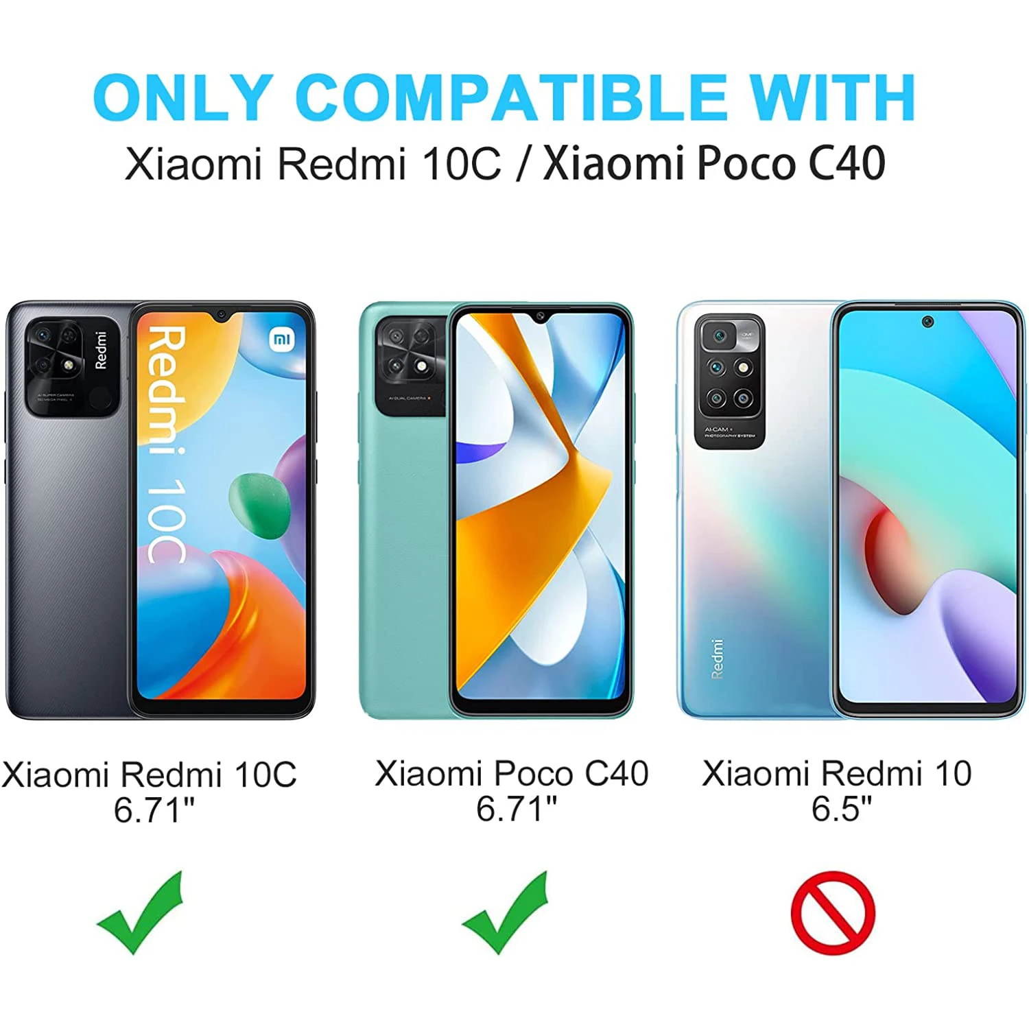 

2/4Pcs 9H Tempered Glass For Xiaomi Redmi 10C HD Screen Protector