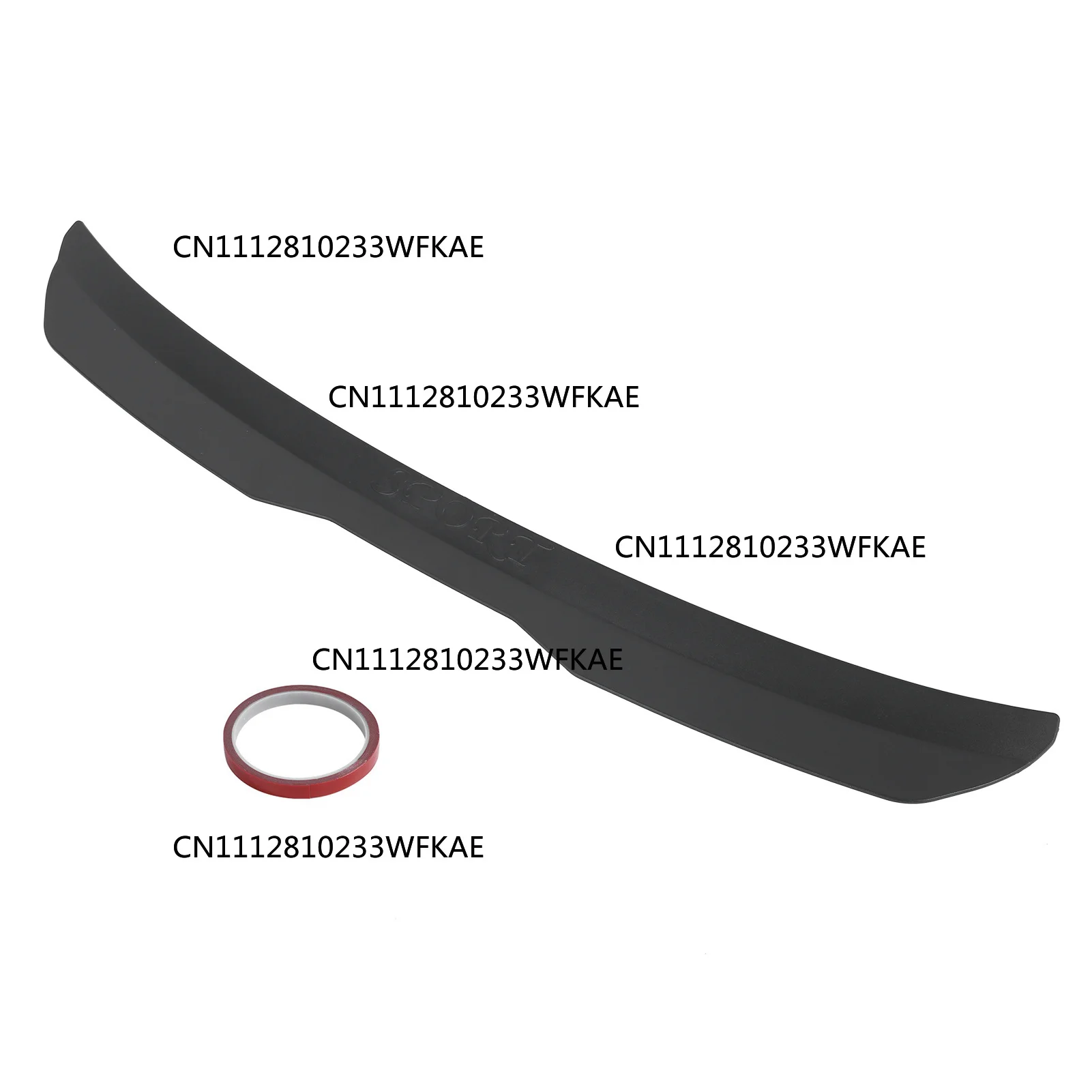 Roof Spoiler Lip Rear Roof Spoiler Easy Installation  Rugged Anti Corrosion for Hatchback
