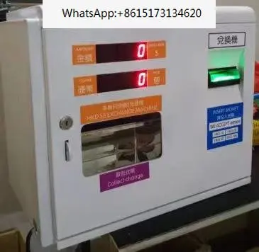 mini  wall mounted change bill cash to coin token  machine for coin vending machine washing laundry machine