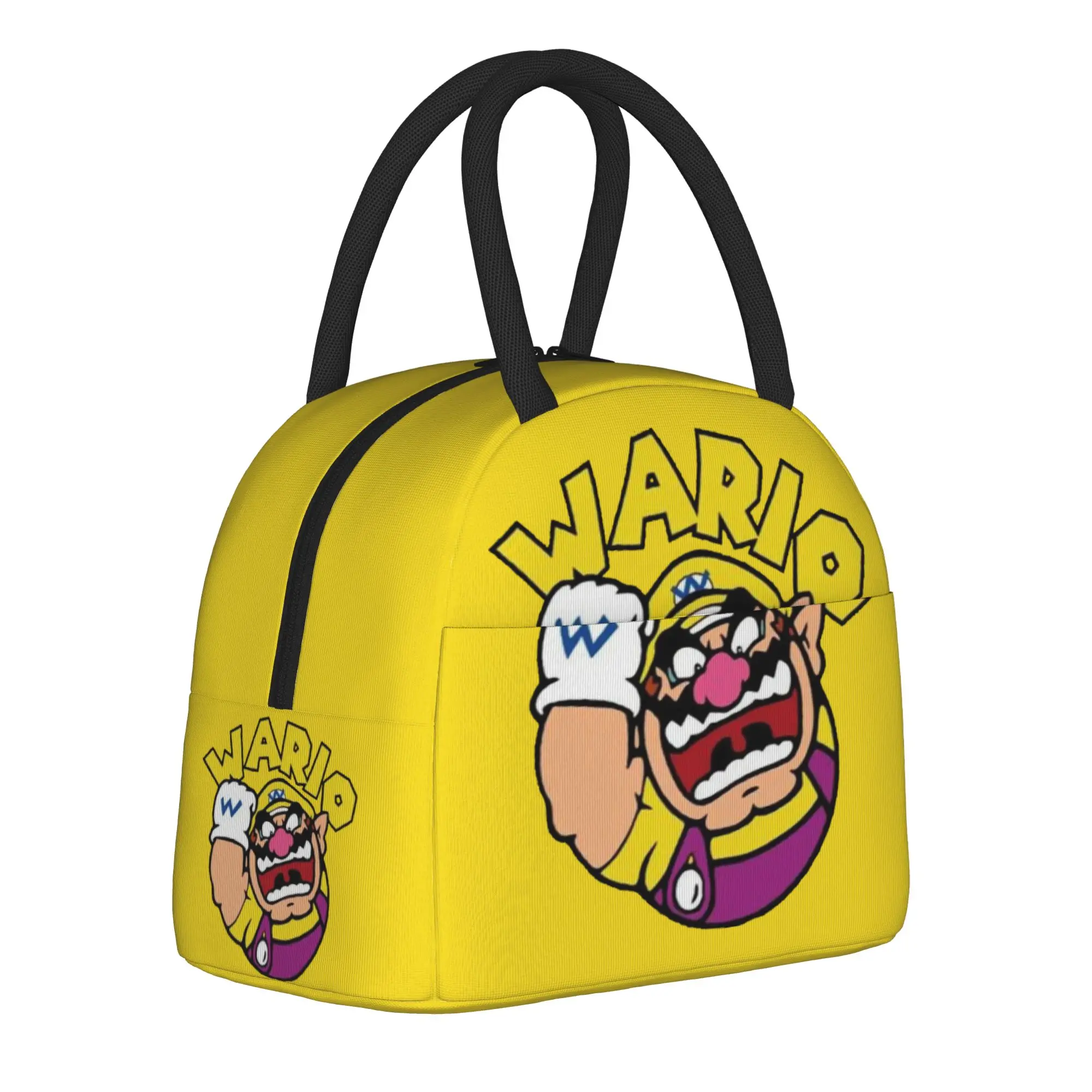 

Marioes characters Insulated Lunch Bag for Men Women Food Container Bags Reusable Thermal Cooler Lunch Boxes For School Office