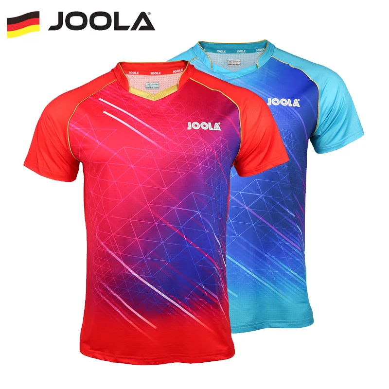 

Genuine JOOLA Colorful Table Tennis Jersey Men Women Comfortable Sports T-shirt Quick Dry Short Sleeve Ping Pong Shirt Elastic