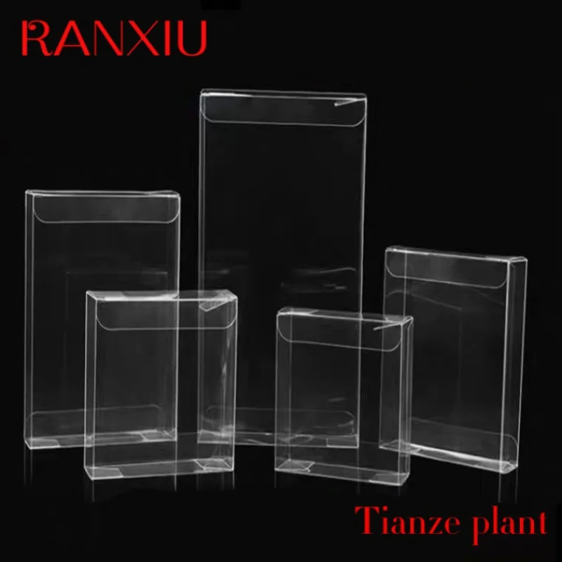 Custom Transparent Plastic Pvc Box Folding Pet Packaging Box Gift Folding PET PVC Transparent Plastic Box