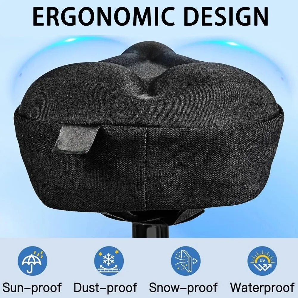 2026 new Comfortable Electric Bicycle Saddle Seat Gel Pad Cushion Soft Thickened Breathable Cover for Road Cycling image 5