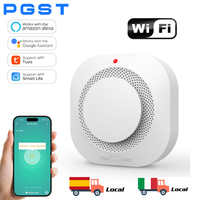 PGST WIFI Tuya Smart Smoke Detector Home Security - Advanced Smoke Sensor and Fire Alarm with SmartLife Compatibility