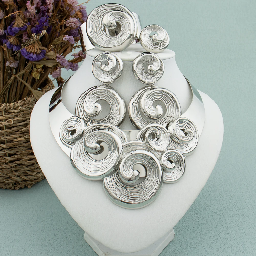 Dubai Big Jewelry Set Design for Women, Wedding Gift