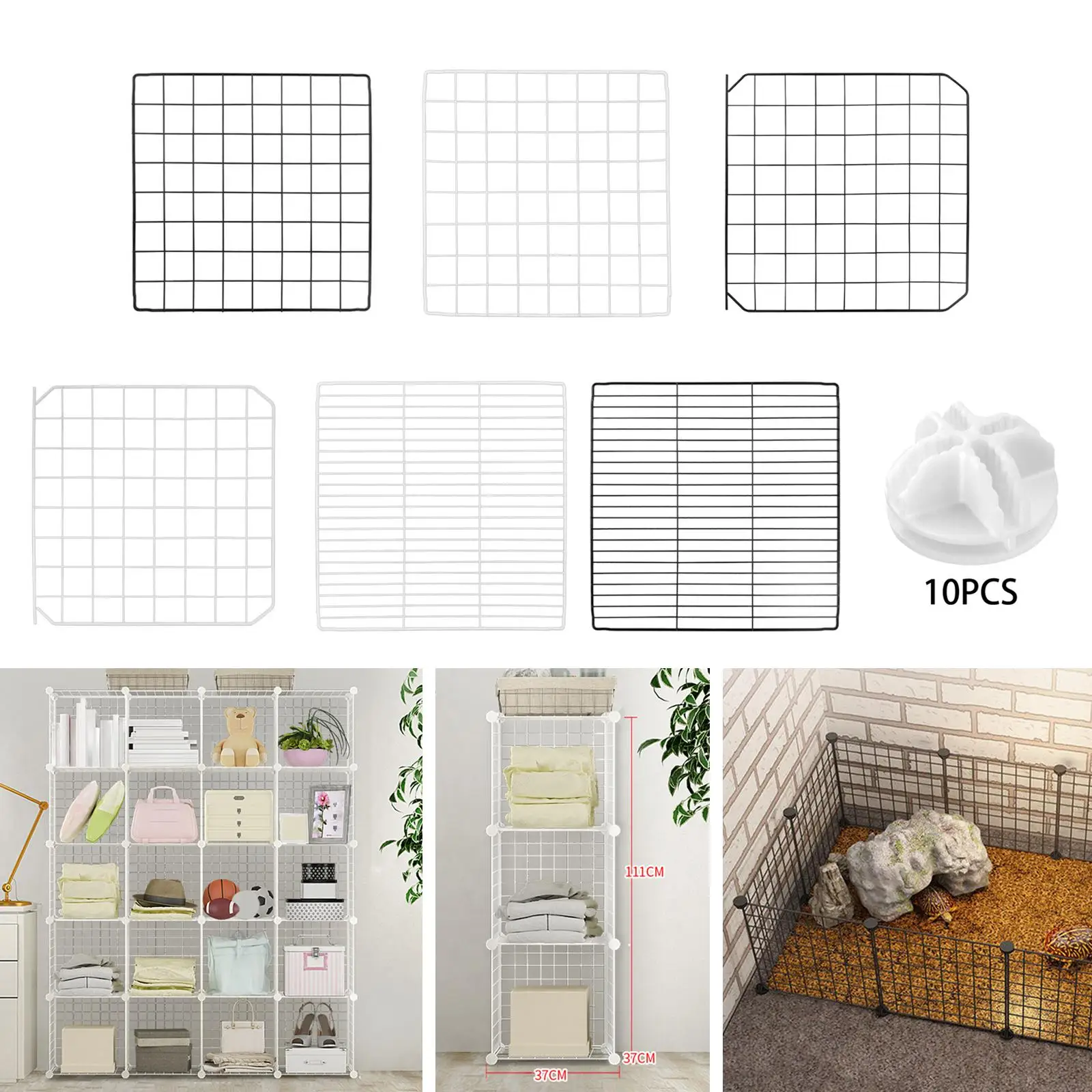 لوحة روضة الحيوانات الأليفة المحمولة DIY قفص سياج حديد للتخييم الهامستر أرنب صغير