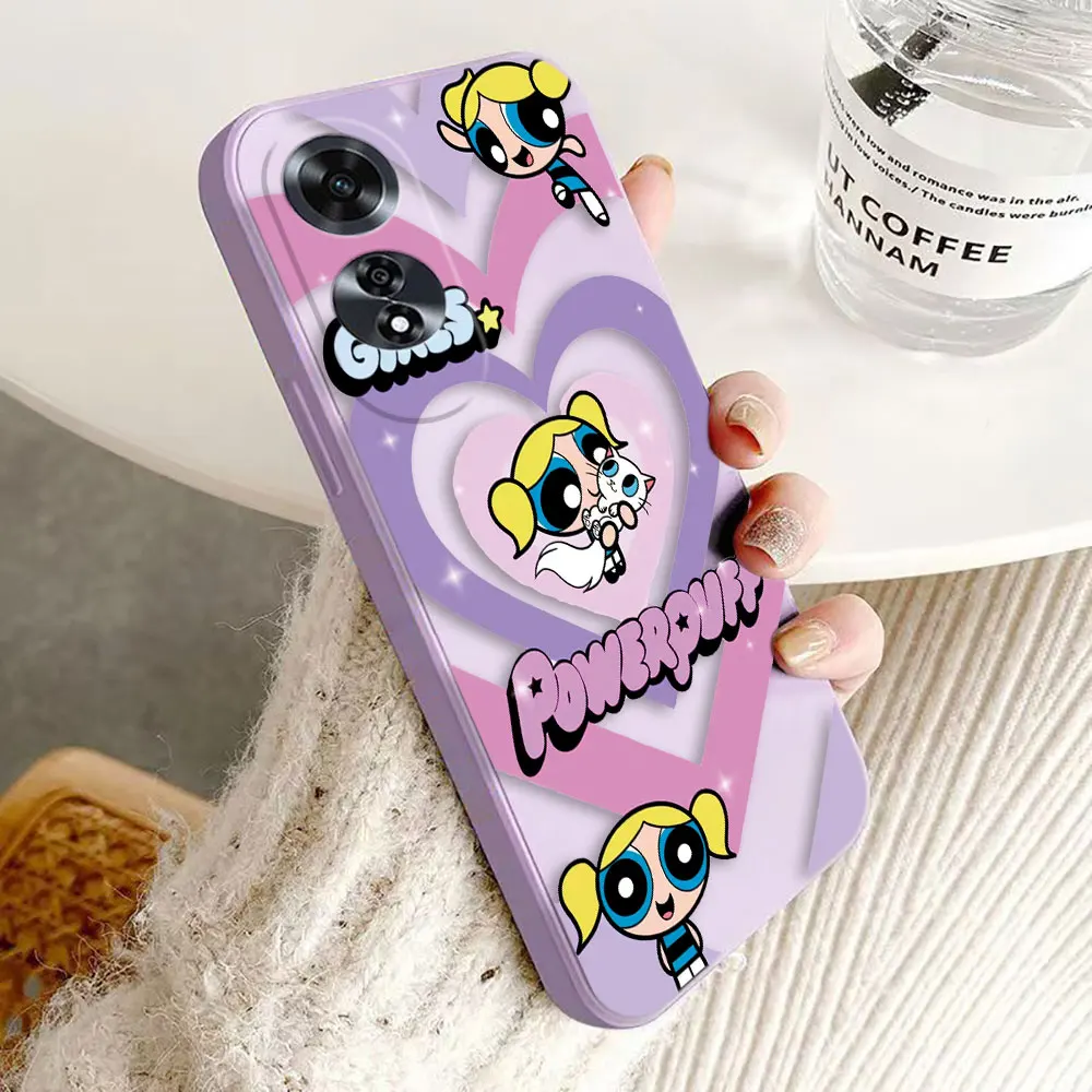 The P-Powerpuff Girls Blossom Phone Case For OPPO A5 A5S A7 A12 RENO 2Z 2F 3 4 4F 5F 5 6 6Z 7 7Z 8 8Z 8T 10 PRO PLUS LITE 5G