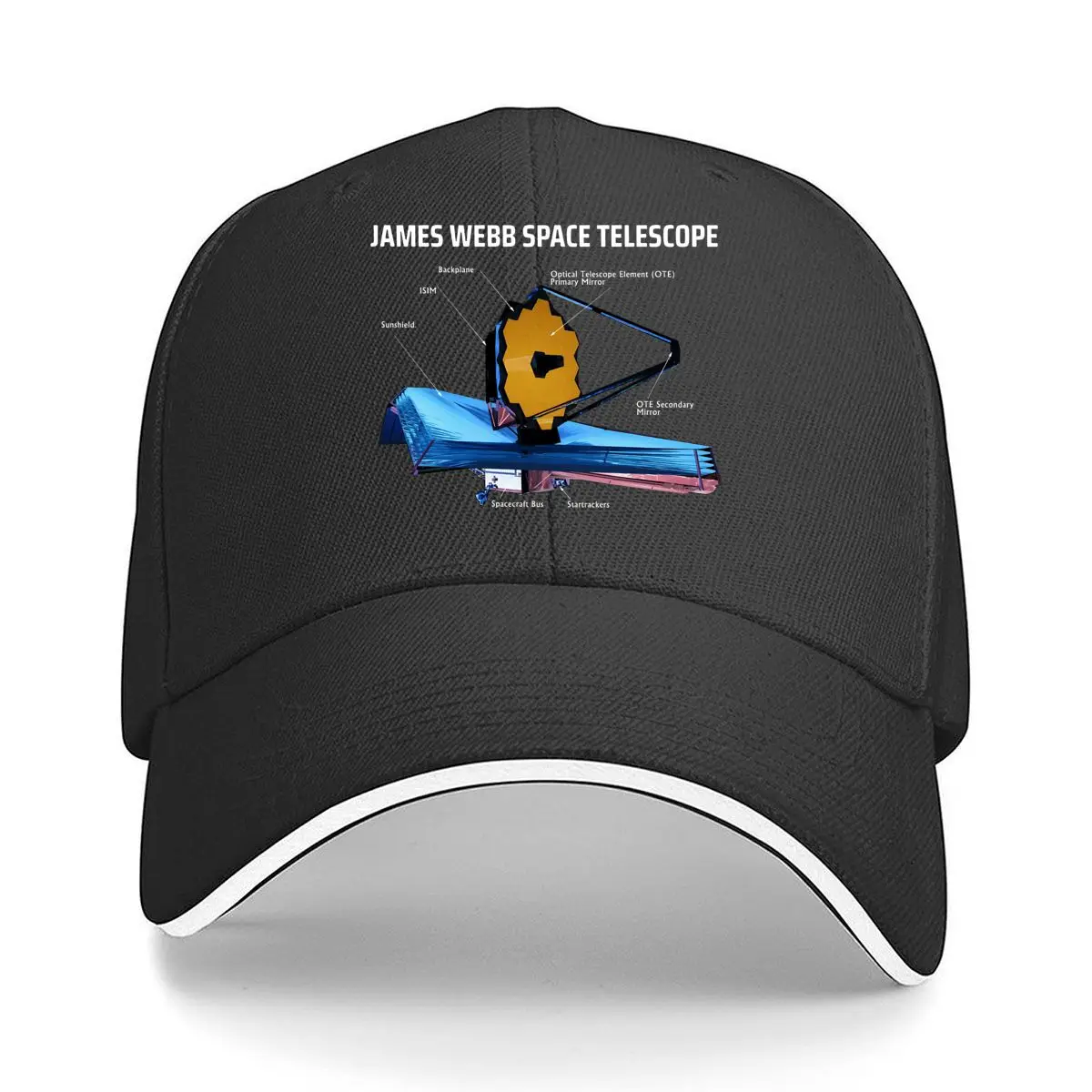 

James Webb - Science, Space - Themed Design Sandwich Baseball Cap