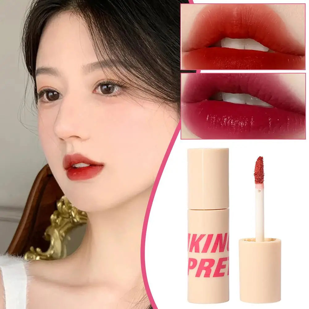 7 Colors Matte Lip Gloss Waterproof Easy To Wear Velvet Lip Makeup Red Nude Lasting Cosmetic Lips Liquid Mud Lipstick Rose W0E1