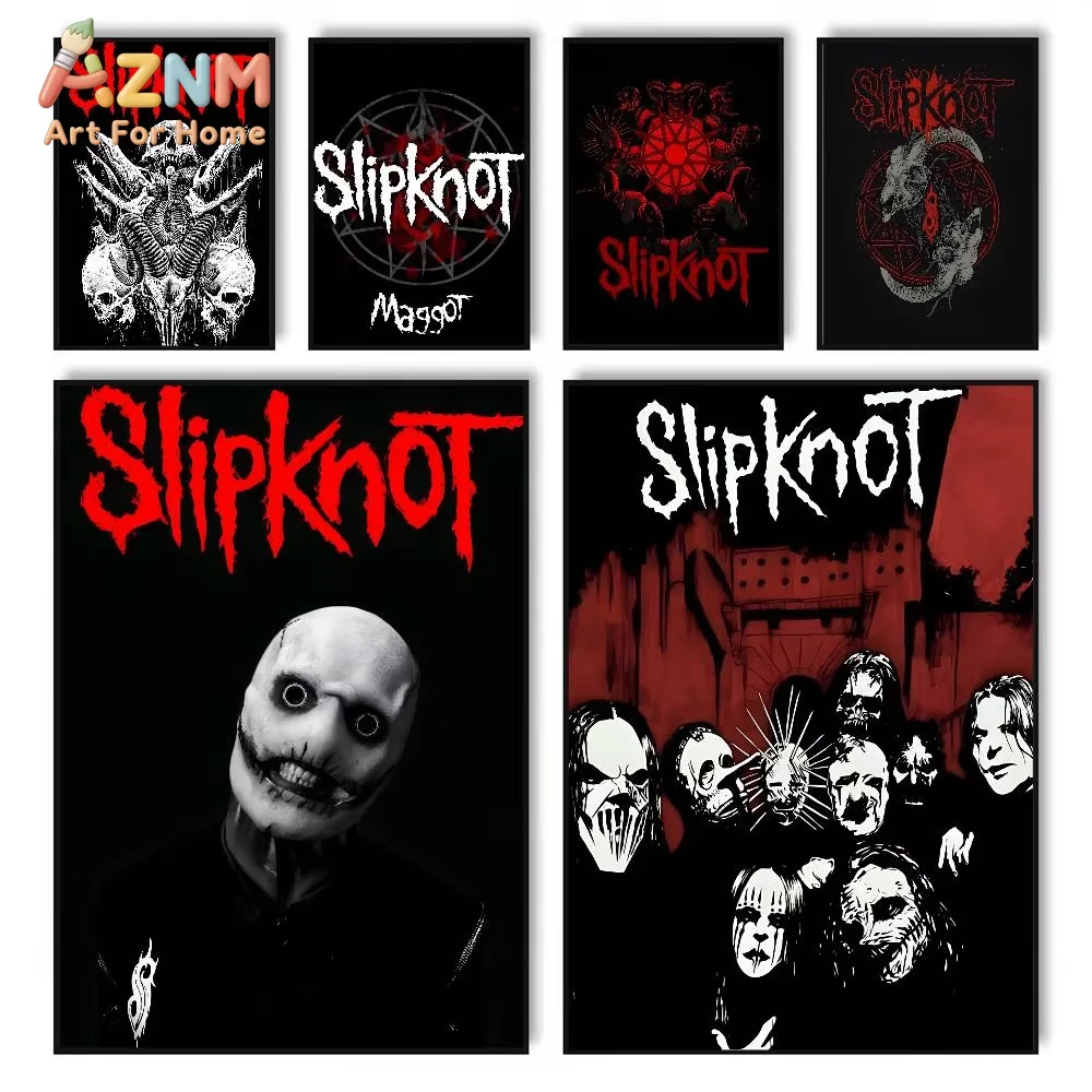 

Постер группы Rock S-Slipknot, 1 шт., HD-постеры, самоклеящиеся, водонепроницаемые, идеально подходят для украшения гостиной, спальни, бара.