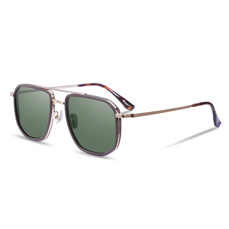 

2022 New Sunglasses Light-luxury Brand High Quality Titanium Double Bridge Solar Glasses Classical Vintage Retro Style