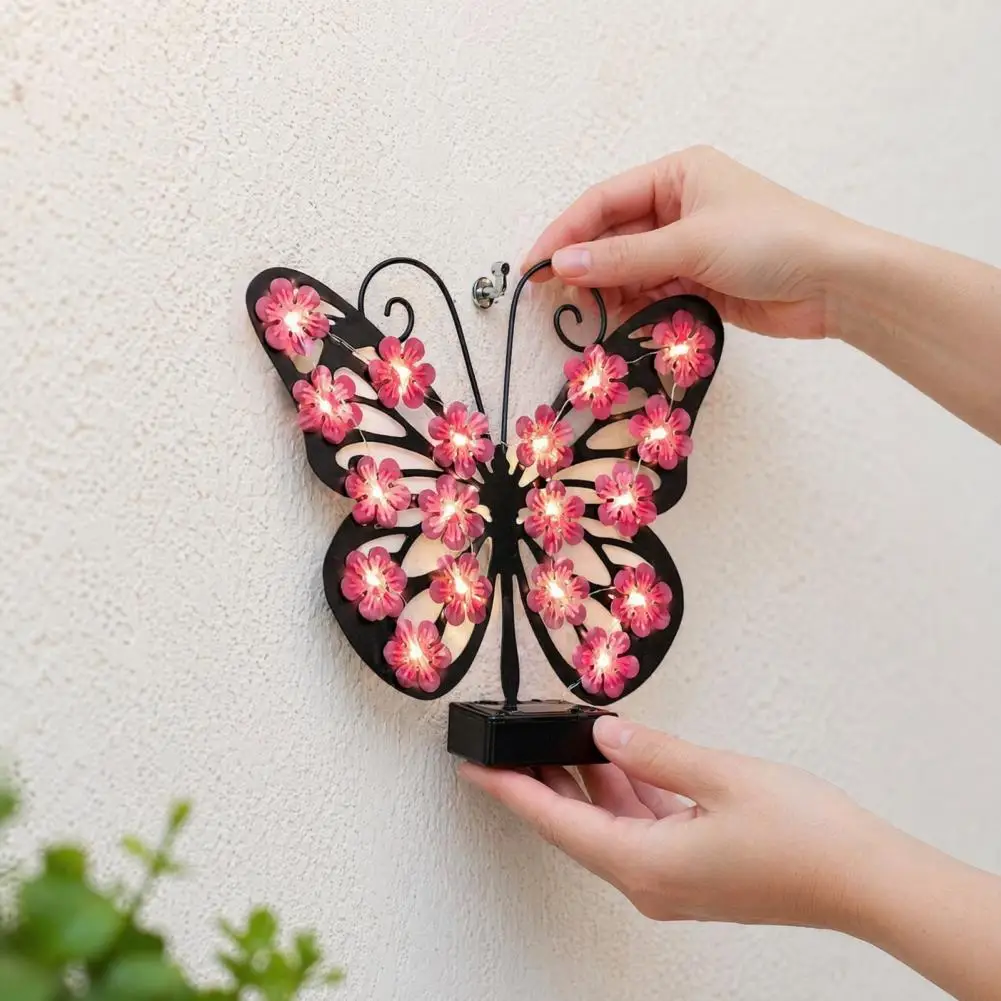 Rust-proof Solar Lamps Solar Garden Lights Solar Butterfly Hanging Light Lantern Waterproof Led Outdoor Garden Lamp for Patio