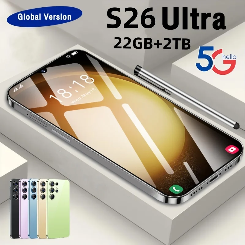 

Screen Protector For S26 Ultra Mobile Phones 22GB+2TB Cellphones Tempered Glass For Smartphone Protective Cell Phone Film