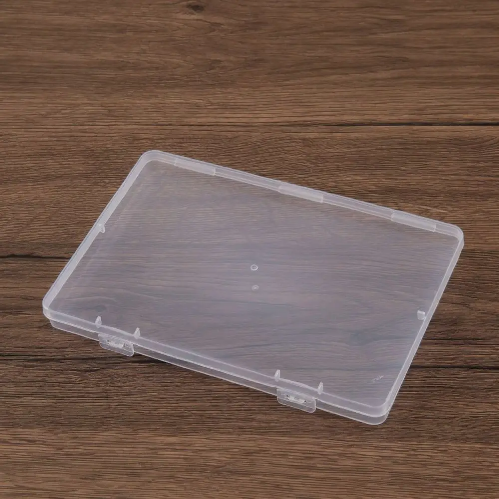 Compact Transparent PP Storage Organizer Case For Tiny Jewelry Beads Hardware Components Electronic Parts Home Desk Tidy Holder