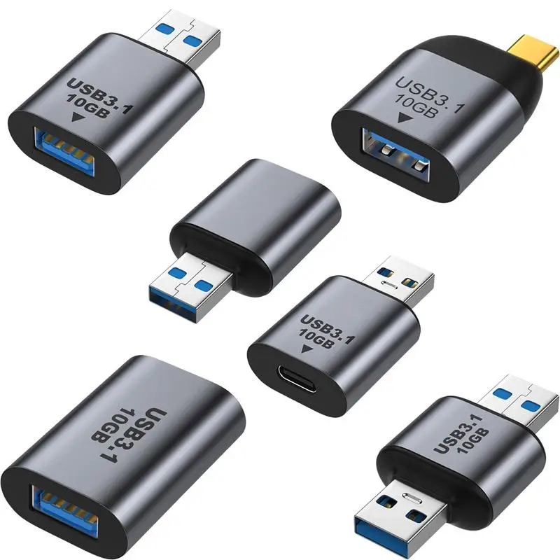 USB3.1 to USB 3.1/Type C Adapter Mini Male Female Converter USB3.1 Gen 2 Charging Data High Speed Transfer Connector 10Gbps