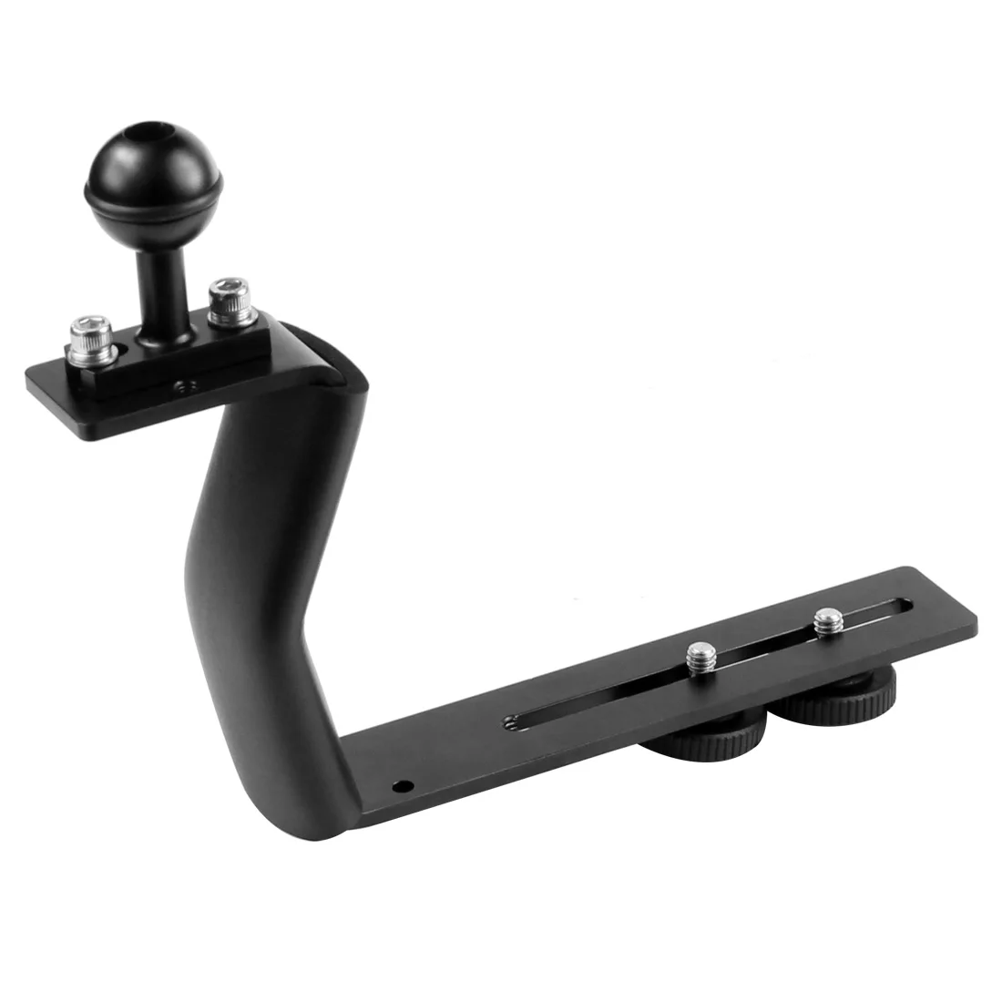 Tauchhalterung aus Aluminiumlegierung, Z-Typ, Einzelgriff mit Basisadapter für Gopro Unterwasserkamera, Fotogehäuse, Taschenlampe – Detail 16